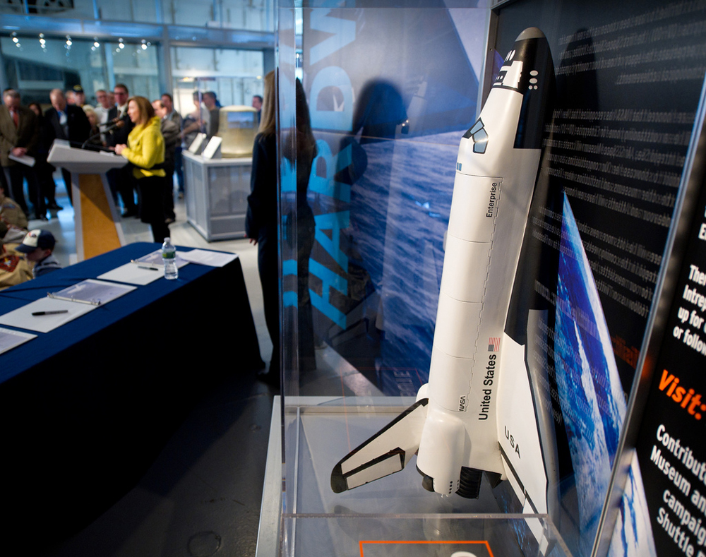 NYC's Intrepid Museum Celebrates Ownership of Space Shuttle Enterprise